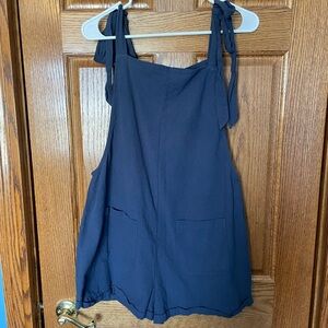 🦋3 for $10🦋 Navy Blue Tie-Strap Romper